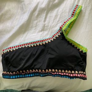 Shoulder bathing suit Top